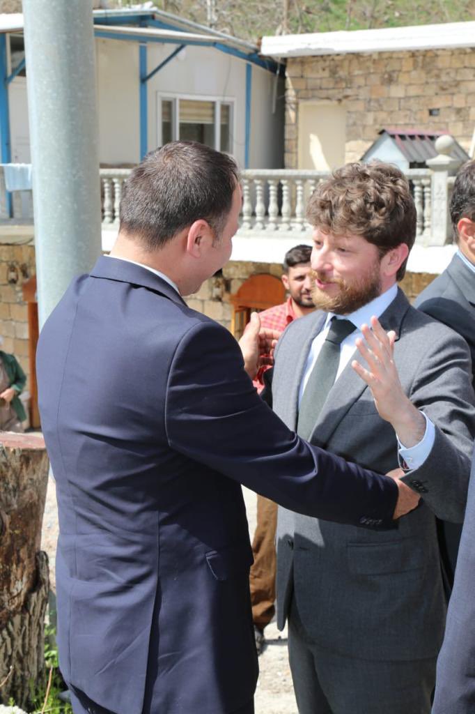 Warshin7's tweet photo. today In amadiyah district we pleased to receive esteemed french ambassador in iraq and esteemed French consul in erbil , we discussed many topics about the archeology of the region.@O_Decottignies https://t.co/qvoJikkGNH