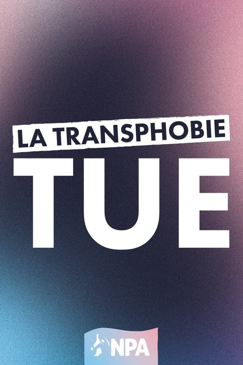 PhilippePoutou's tweet photo. En cette journée de la visibilité Trans nous réaffirmons notre soutien aux victimes de transphobie, revendiquons l’égalité des droits, la prise en charge des parcours de transition par la sécu et rappelons que OUI , la transphobie tue! #Poutou2022  #TDOV https://t.co/8vwLdI1Huj