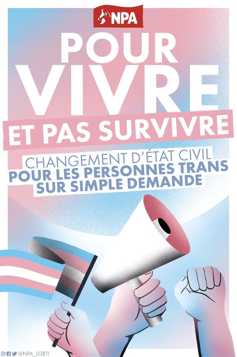 PhilippePoutou's tweet photo. En cette journée de la visibilité Trans nous réaffirmons notre soutien aux victimes de transphobie, revendiquons l’égalité des droits, la prise en charge des parcours de transition par la sécu et rappelons que OUI , la transphobie tue! #Poutou2022  #TDOV https://t.co/8vwLdI1Huj