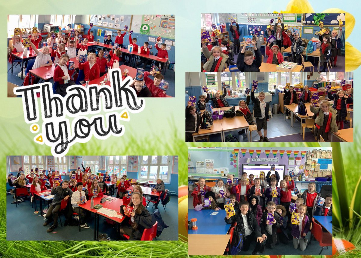 AuchinlochPrim1's tweet photo. A massive thank you to @AuchinlochComm2 who gifted every child in our school and nursery an Easter egg. We are so grateful! 🐣🍫💖 https://t.co/PZHqodOvFi