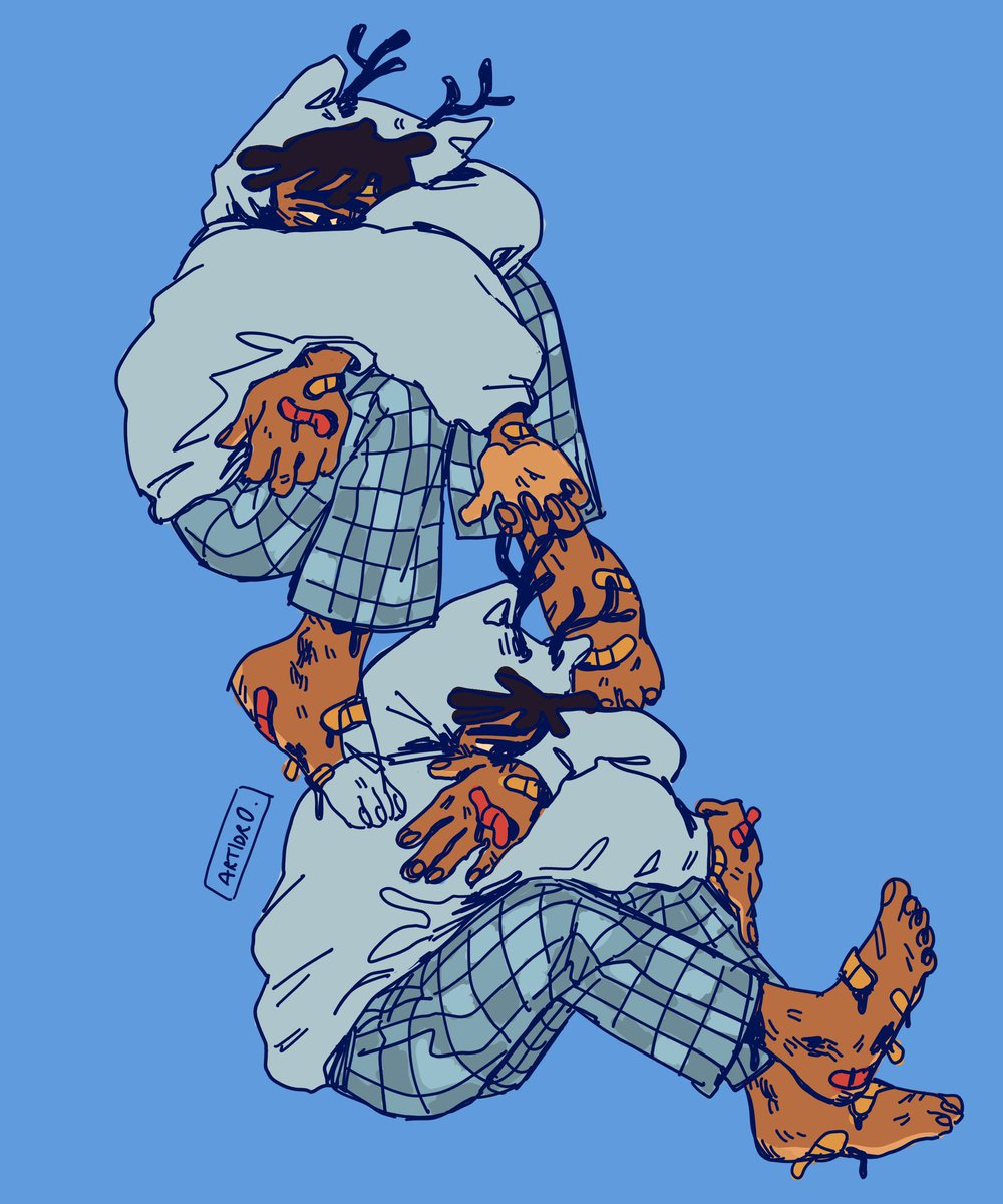 happy #TransDayOfVisibility i’m a Black trans illustrator who likes to draw funky &amp; colorful worlds/characters! 
cis ppl, support me on ko-fi: ko-fi.com/artidr0