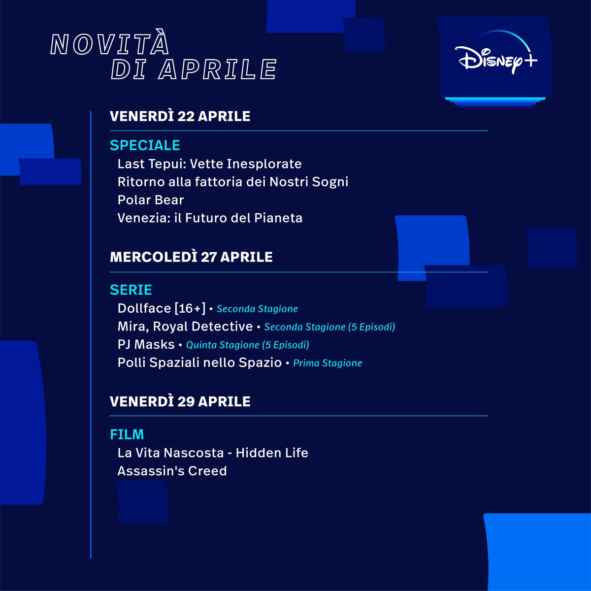 DisneyPlusIT's tweet photo. "Aprile, dolce dormire": chi lo dice non ha ancora visto le uscite del mese!

⭐️ Le Fate Ignoranti 
🤚🏻 Fresh 
💄 The Kardashians 
�� The Dropout 
🐻‍❄️ Polar Bear 
❤️‍🩹 Dollface - Seconda Stagione 
💋 Sex Appeal 
🥴 Single Drunk Female

Tutto questo e molto altro, solo su #DisneyPlus! https://t.co/c75yXj8z78