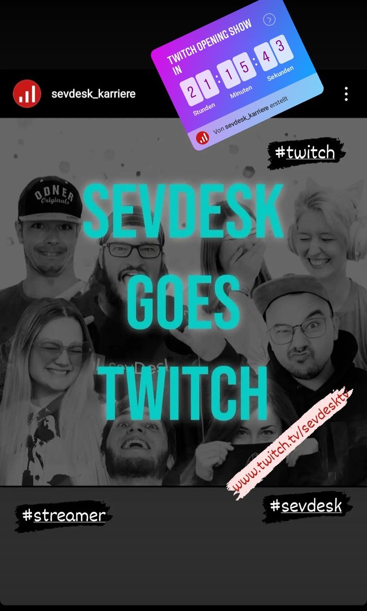FreyaAmalia's tweet photo. #achtung eine Durchsage. Und es ist KEIN #Aprilscherz morgen um 14 Uhr startet @sevDeskOffice zum ersten ( & nicht zum letzten) Mal den Stream auf #twitch. Schaut rein, habt Spaß, lernt #Sevdesk kennen und bereichert den #Stream! https://t.co/t0LYNR3dCD https://t.co/N7M4iJ07l8
