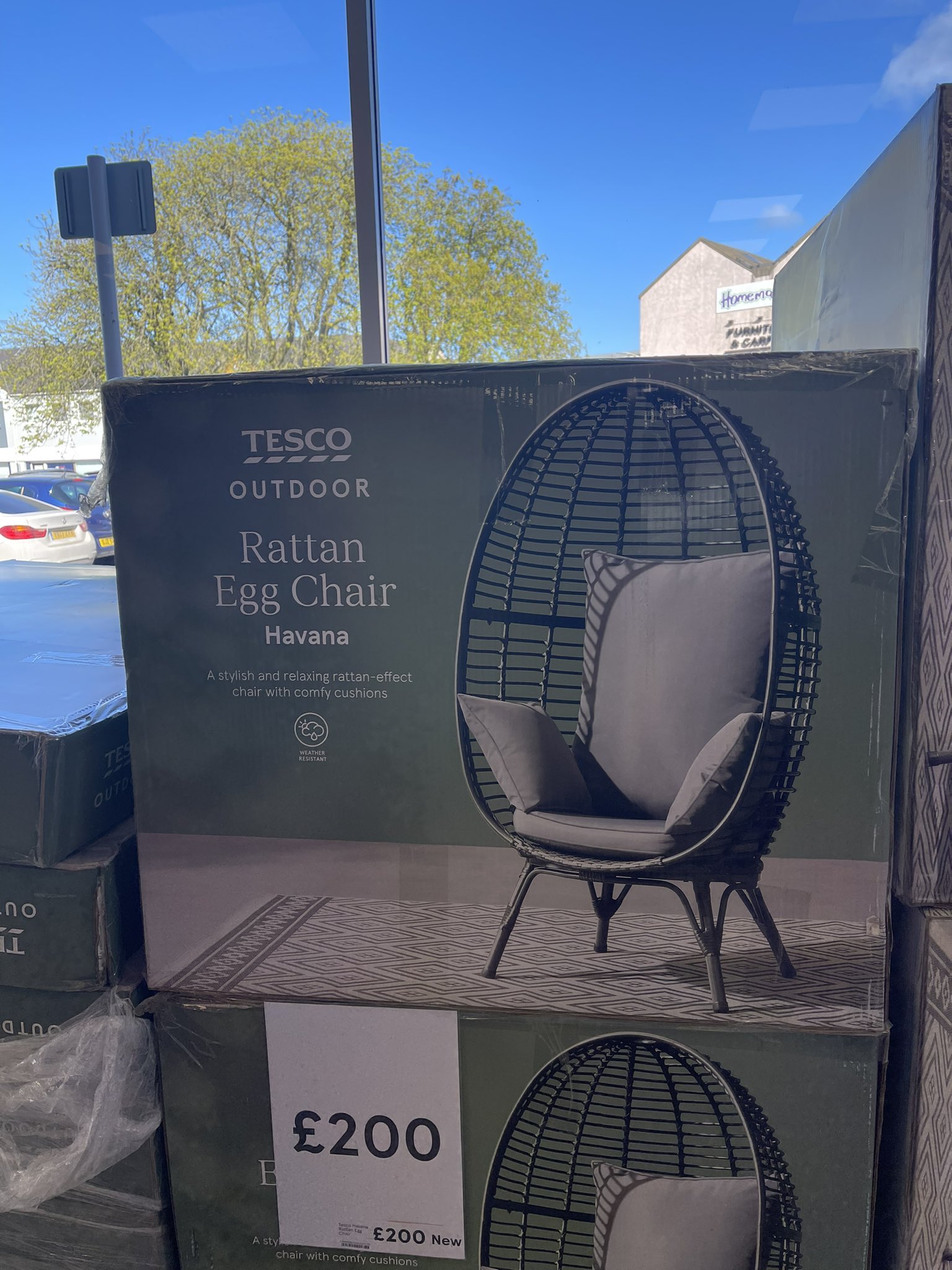 Rattan egg on sale chair tesco
