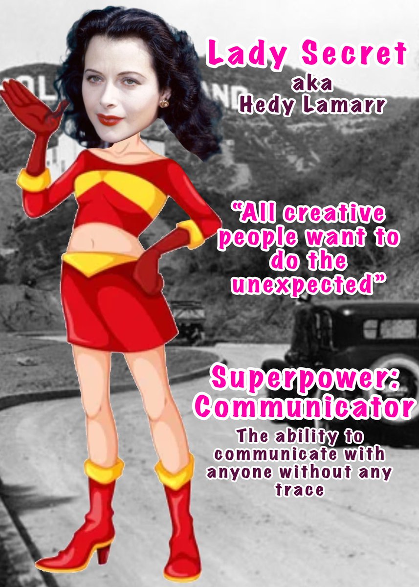 RachelG_NTHC's tweet photo. Hedy Lamarr uses her power “Communicator” to help secretly speak with however she needs to while blocking out any possible danger
#WomansHistoryMonth2022 #NTHCVoice #NTHCtribe @Bence_EDU https://t.co/Ijxp4n8MlW
