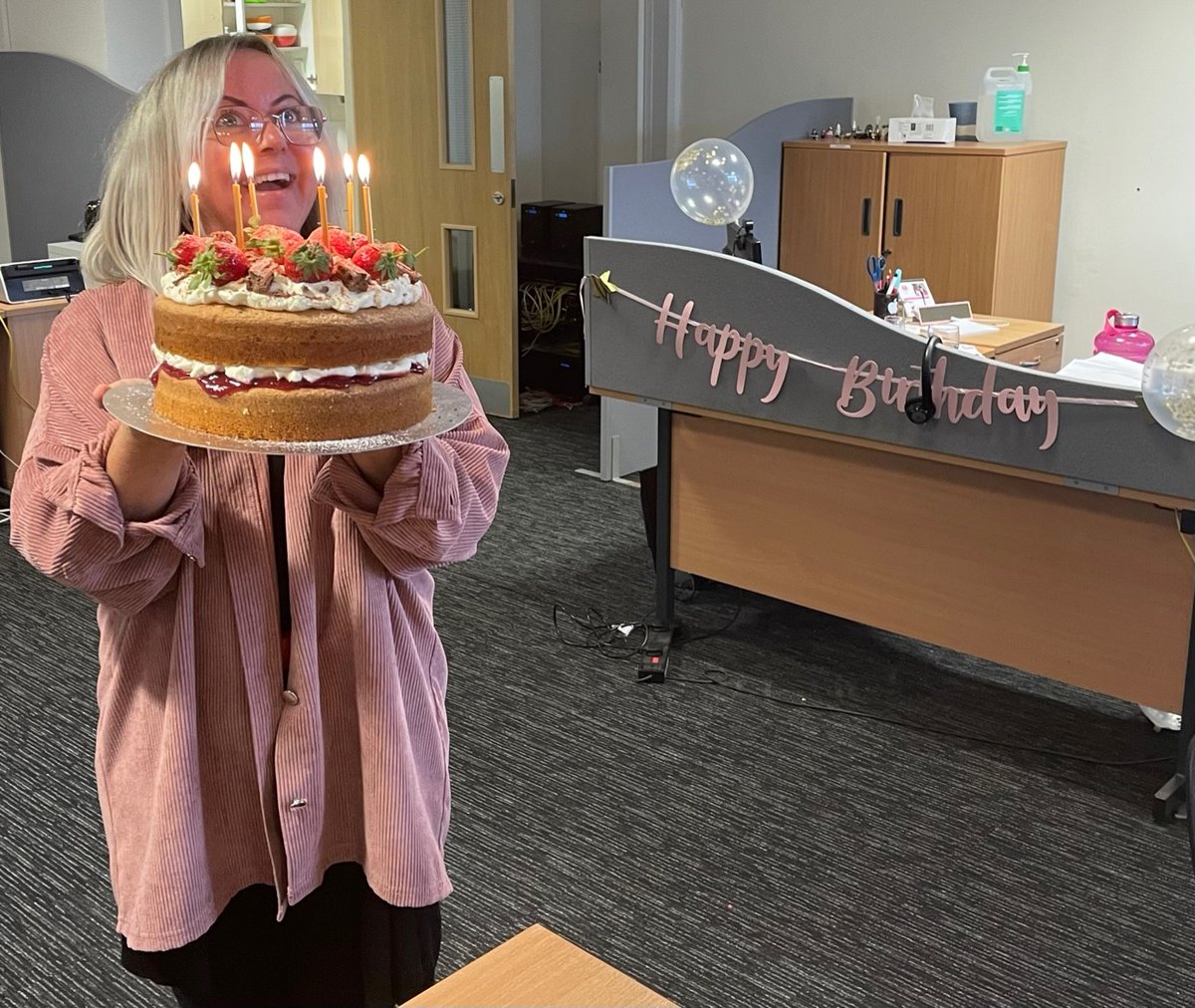 HaulTech's tweet image. Happy birthday to Clare, one of our directors.

We love an office birthday, especially when there is cake involved.

P.s. calories don&apos;t count on your birthday, go crazy!

#HappyBirthday #Birthday