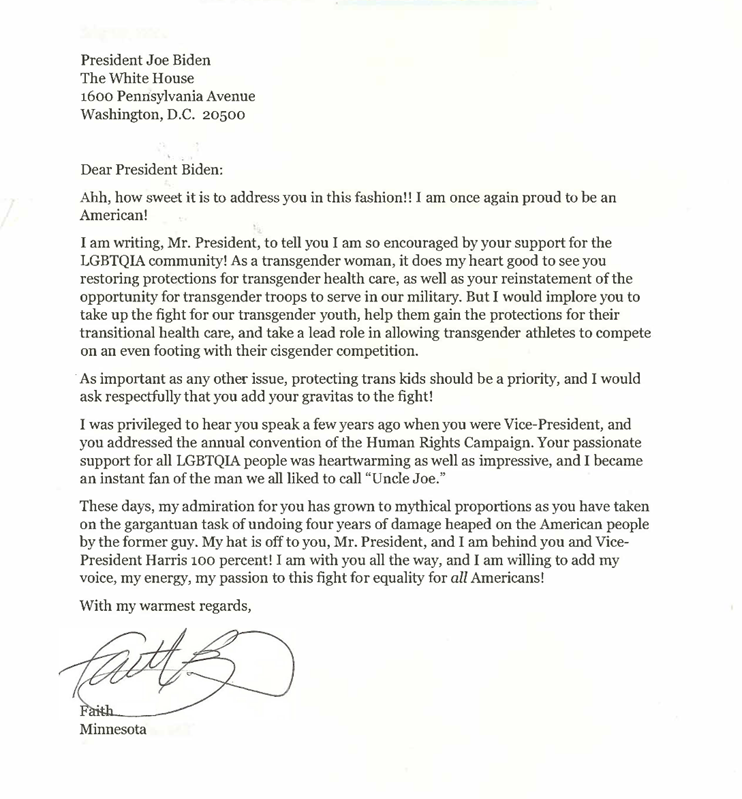 DearPOTUS46's tweet photo. On Transgender Day of Visibility, we recognize the resilience, strength, and joy of transgender, nonbinary, and gender nonconforming people 🏳️‍⚧️

Read @POTUS' proclamation here: https://t.co/e8XP0bCUv7 https://t.co/5pU0ZavPRU