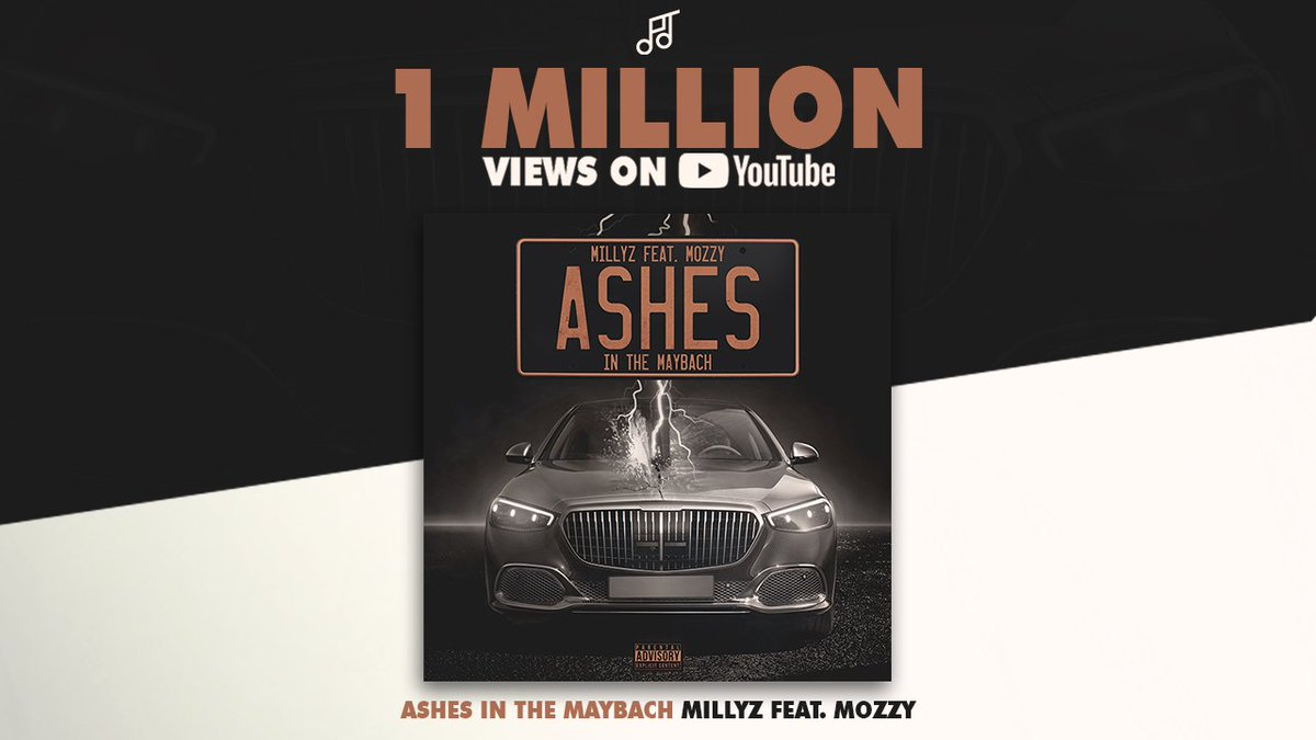 sapienGFX's tweet photo. 1 MILLION VIEWS AND COUNTING #ASHESINTHEMAYBACH ππ¨π¨ @MILLYZ Γ Mozzy #COVERART #SapienGFX https://t.co/NZV7jOmnRc