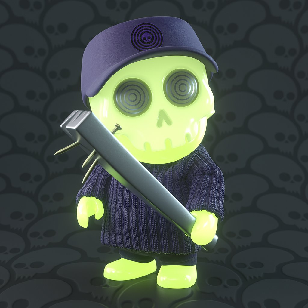 Fergbag's tweet photo. One of our rare materials is 'glow in the dark' Here's a rare specimen showing it off - @nahfungiblebone collab by the one and only @heytvm!
#dripengine #squadts #squadtsnft #notafkntoy #nahfungiblebones #nahtafkntoy π§ππ§
RT if you are feeling it. https://t.co/Ea1abxPNk5