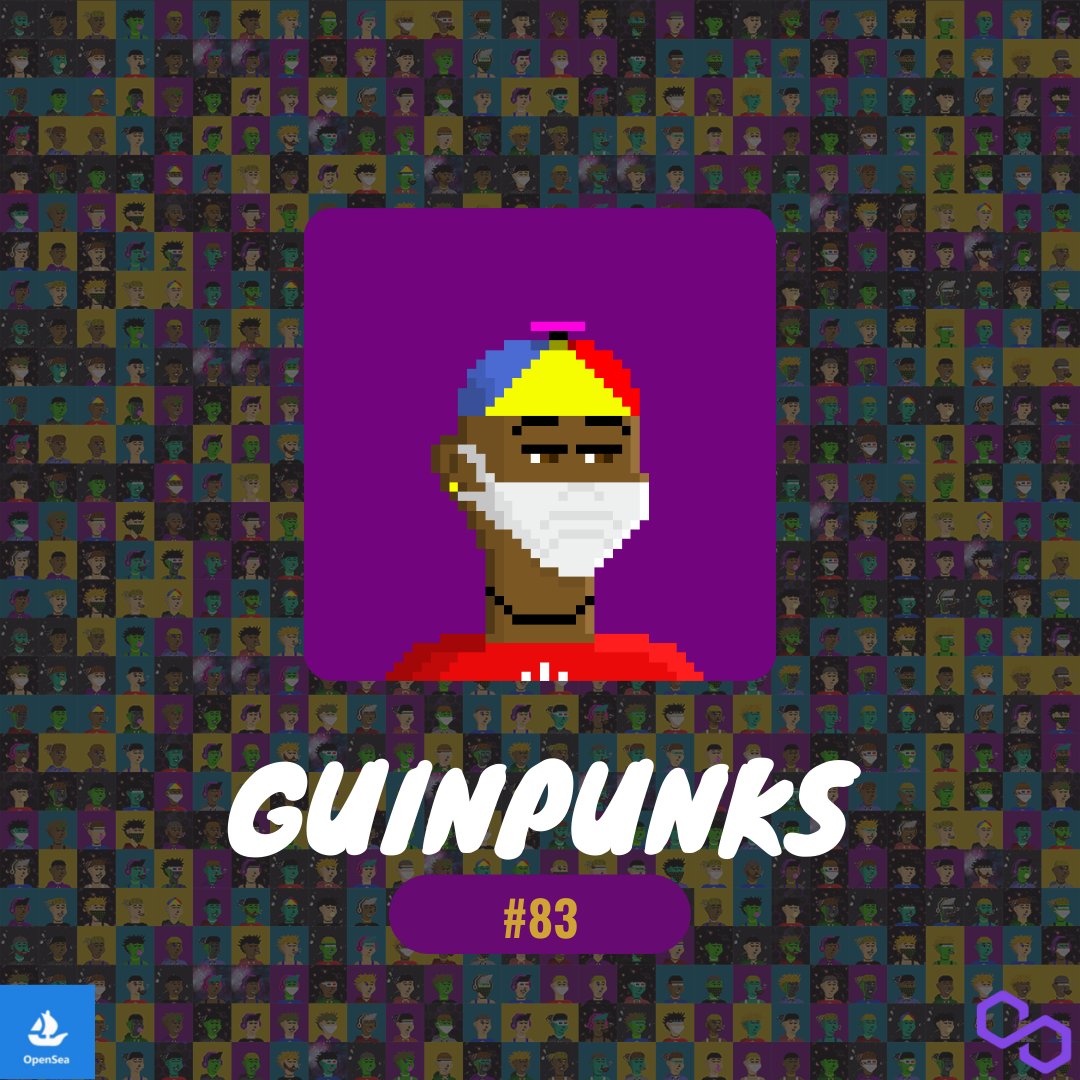 GuinPunks's tweet image. GuinPunks 🚀!
.
🔘 1/1
🔘 No Gas Fee
🔘 Polygon Blockchain
.
Please check for more NFT!
opensea.io/collection/gui…
.
Know More About Us!
linktr.ee/GuinPunks
.
.
#NFT #NFTs #NFTCommmunity #NFTartists #pentasio #OpenSeaNFT #OpenSeaPolygon