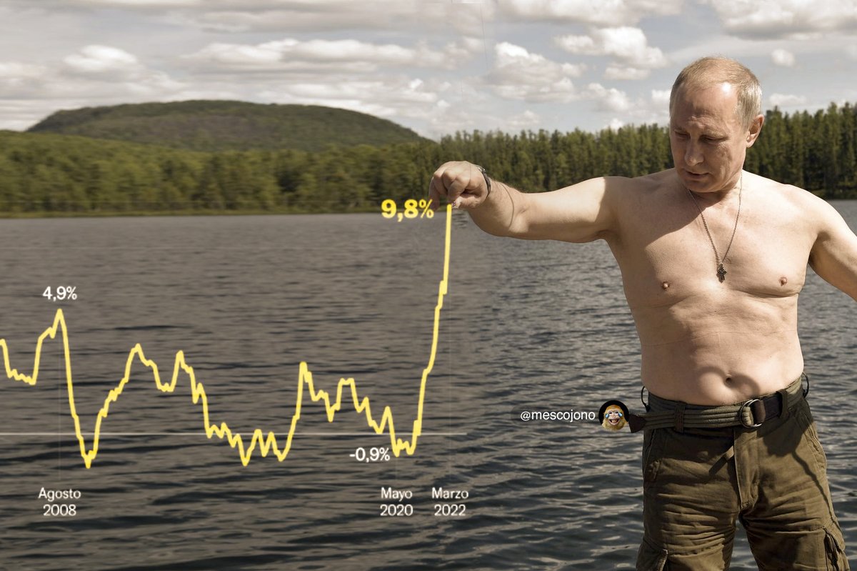 mescojono's tweet photo. EXCLUSIVA
Pillan a Putin subiendo el IPC en España. https://t.co/mzFlyLSbg6