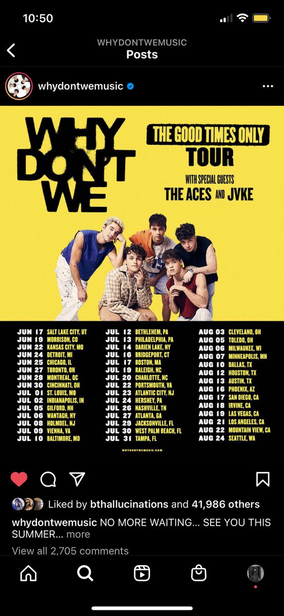 smith_n4's tweet photo. OMG STFU @whydontwemusic IS COMING TO CLEVELAND 2 DAYS AFTER MY BIRTHDAY!!! I’M GONNA CRY https://t.co/qkQEdGZS9I