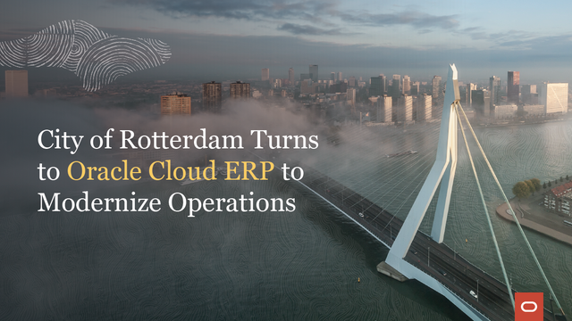 Loic_Le_Mee's tweet photo. ✅ Modern and scalable #technology ✅ Optimized #security ✅ Improved financial and purchasing processes Some of the reasons why @rotterdam chose @OracleCloudERP to modernize critical business systems and accelerate its transition to the #cloud: https://t.co/ZAUcqVcySx https://t.co/E3FK3a6RiS