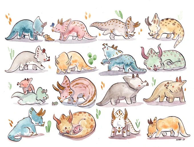 19 Cute Triceratops ♥ 