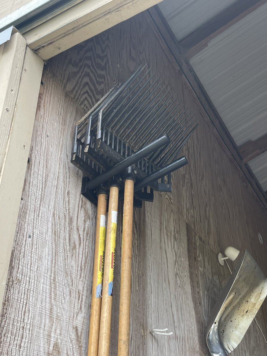 EC_Bailey_'s tweet photo. Some DIY projects I’ve made for the barn this month. Blanket bars, window shutters, and pitchfork holders https://t.co/I97XaRA3pW