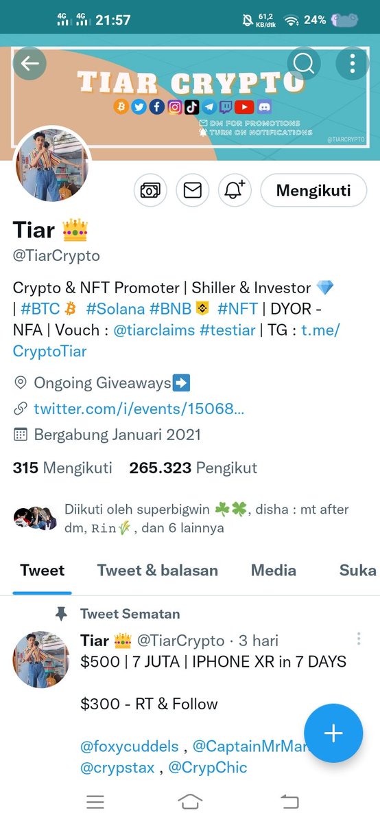 jsmineoi's tweet photo. @TiarCrypto @kimtaehyunggs_ donee kak
wml https://t.co/ksCgsANimJ