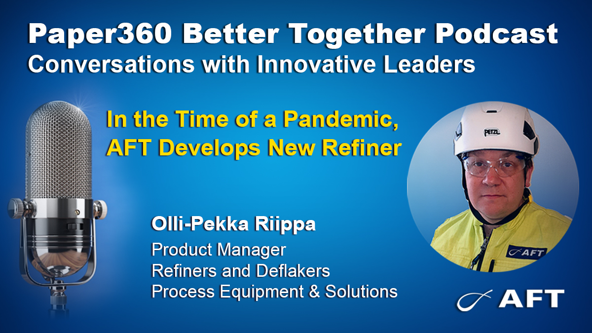 AFTGlobal's tweet photo. Excited to share the latest #Paper360 Better-Together podcast with AFT’s Olli-Pekka Rippa about developing the new #MaxEdge technology. Listen here: https://t.co/3IUMZRsHne
#AFTGlobal #StockPrep #PulpandPaper #FiberProcessing #ScienceApplied https://t.co/WitsFEeRA1