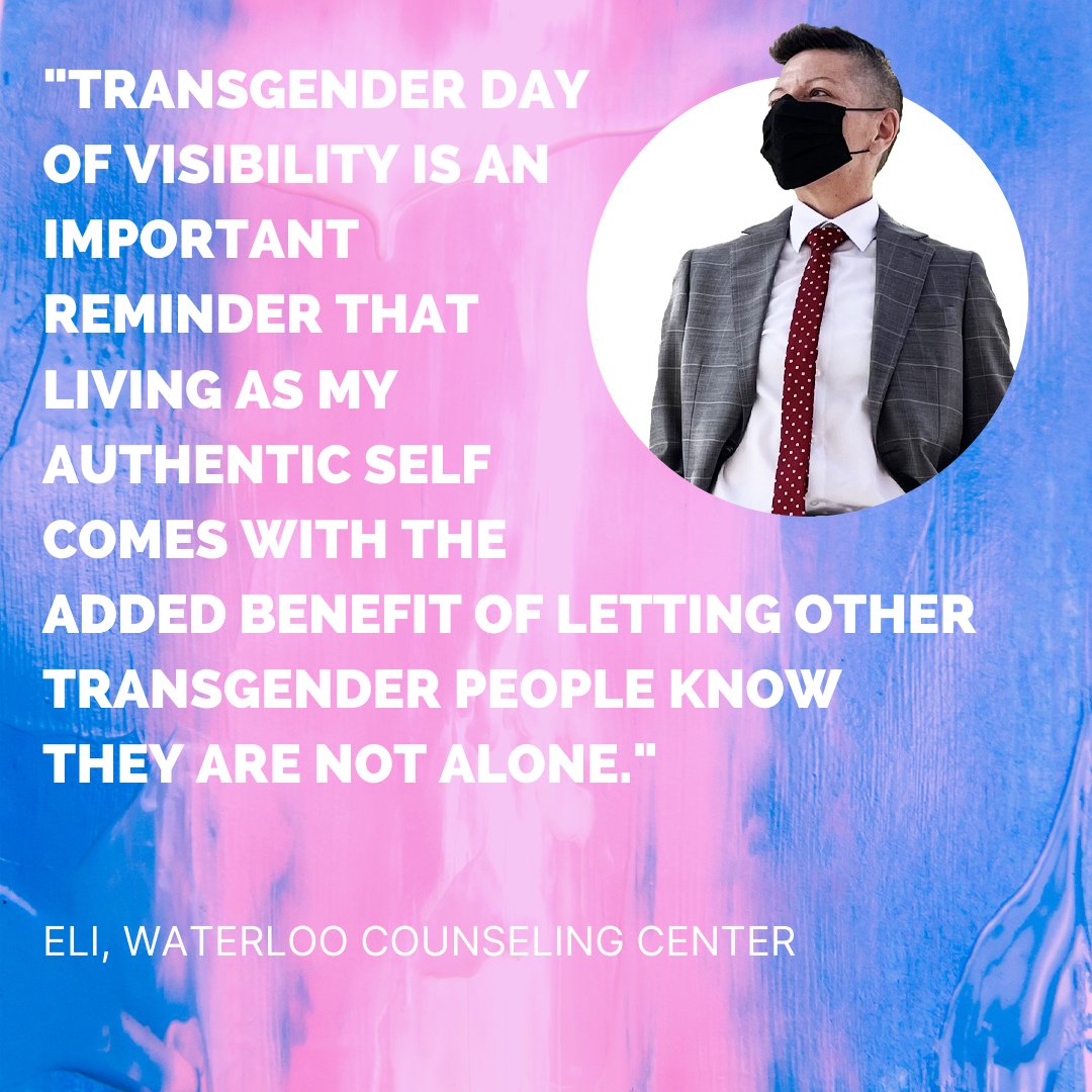 WaterlooCounsel's tweet image. It's International #TransDayofVisibility, and staff across all our programs are sharing their pride. Read more: