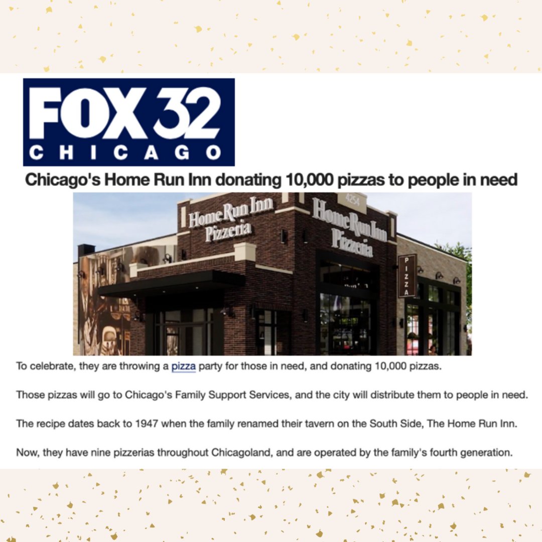 #TBT to last week when <a href="/HomeRunInn/">Home Run Inn</a> celebrated 75 years as #Chicago's premium pizza! To commemorate this milestone, #HRI teamed up with <a href="/ChiFamSupport/">Chicago Department of Family & Support Services</a> to giveaway 10,000 frozen #pizzas. Take a look at everything here!