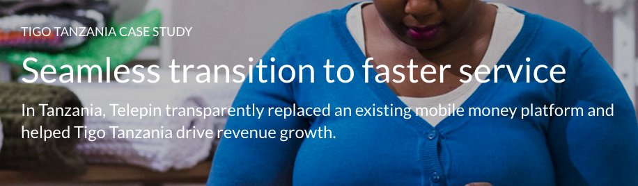 MobileMoneyTxns's tweet photo. Learn about how Telepin was able to double Tigo Tanzania’s transactions per second, and provide them with a platform that can support their growth: https://t.co/CWq8ojIlq7 #mobilemoney #mobilewallet #mobiletechnology #fintech https://t.co/oFOQ9JKJXR