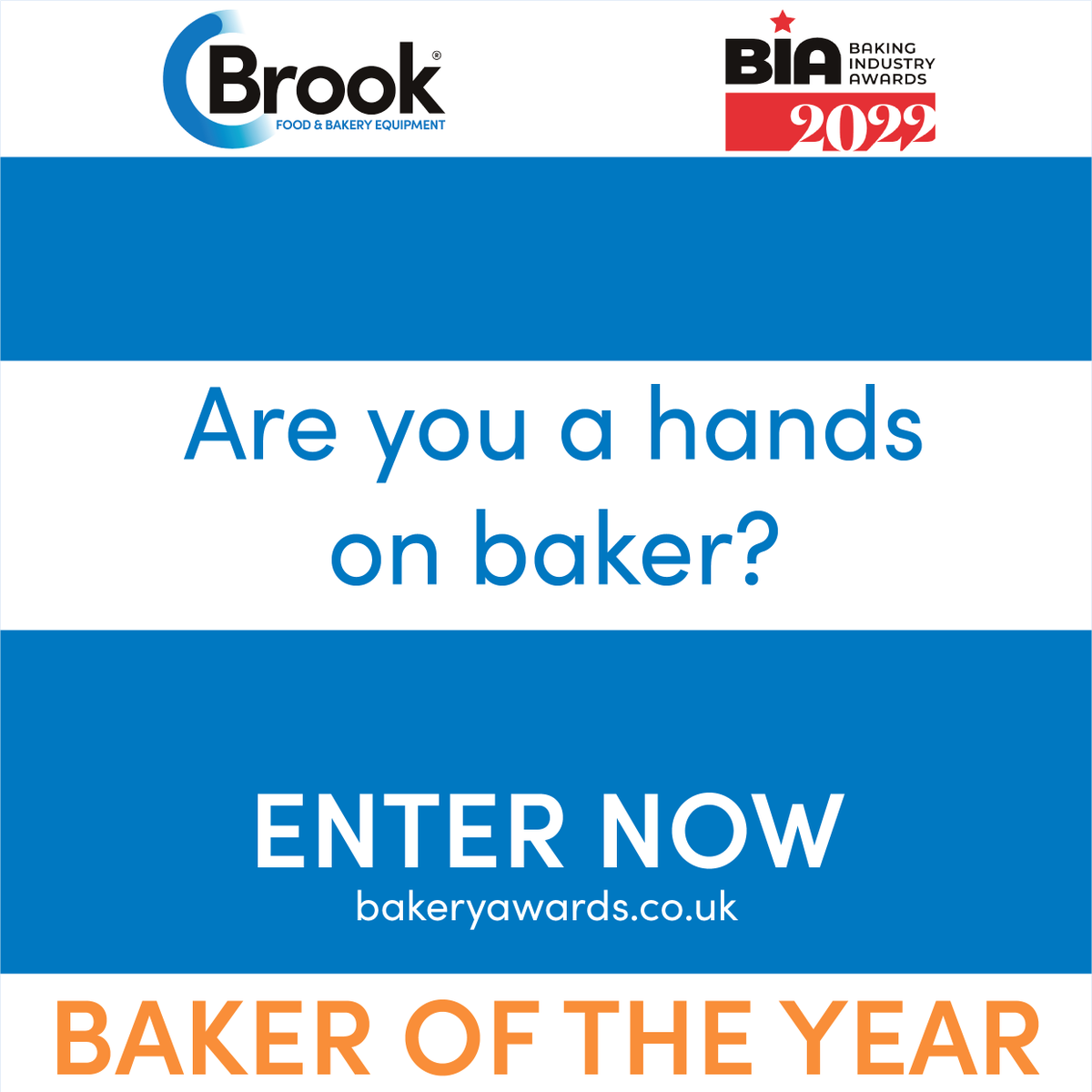 Do you have what it takes to be Baker of the Year 2022? Follow the link in our BIO to enter! #bakeryawards #bakeroftheyear #bakery #baking #baker #awards @britishbaker