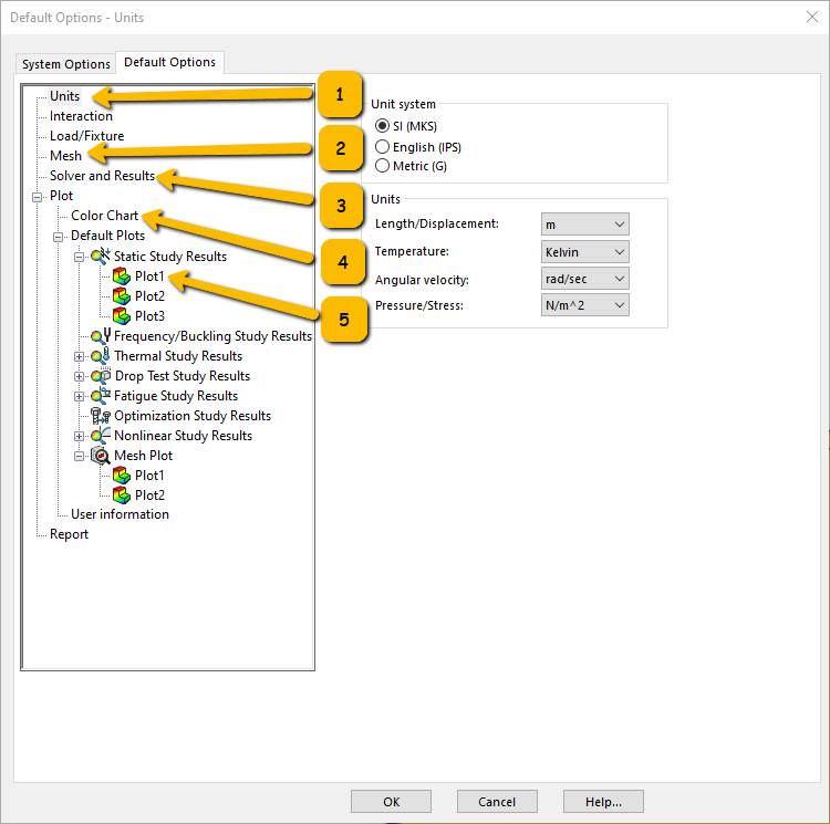 mlccadsystems's tweet photo. Set a few @SOLIDWORKS Simulation options before you start to get the right units, number display, and your favorite charts for all new studies! #FreedomUnits https://t.co/n8SGVr8UKX https://t.co/YFWi2Y1eqA