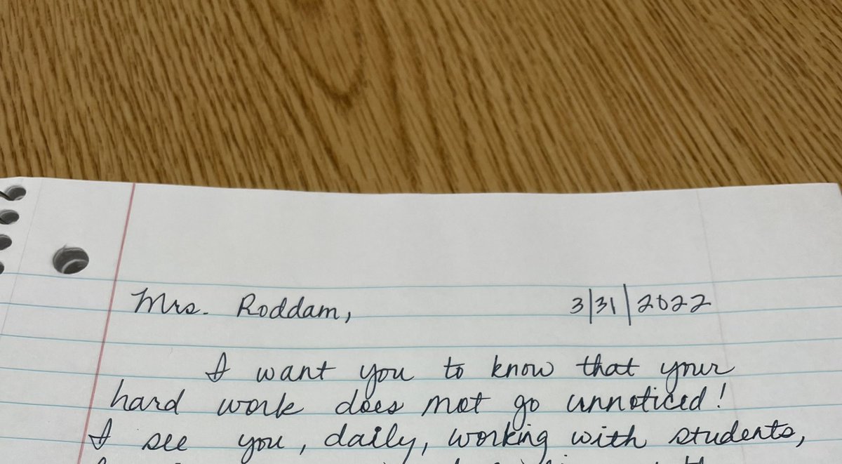 Tracee_Gonzales's tweet photo. Today, we started a notebook to pass around the school lifting up praises and sharing the good with all staff!! @JeffersonAveES https://t.co/h2qpfI8JPg