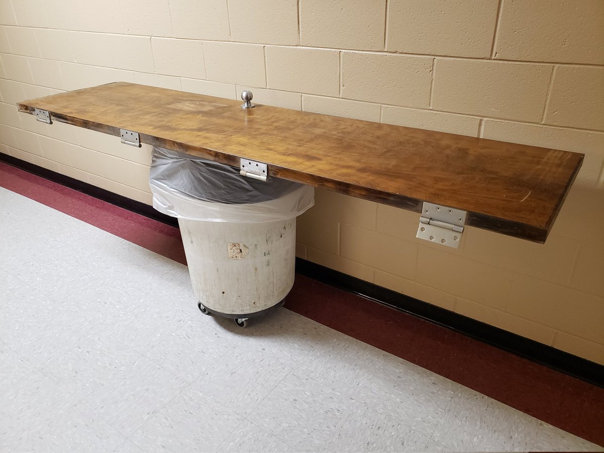 wnchem's tweet photo. Replaced old WNHS metal shop workbench with salvaged cabinet &amp; a solid door.  Kept the vise &amp; added casters to make portable.  Best $50 investment ever!  #BehindTheScenes #WNHSscience #AllN @WNHS_Warriors https://t.co/6qNgkXZzvb