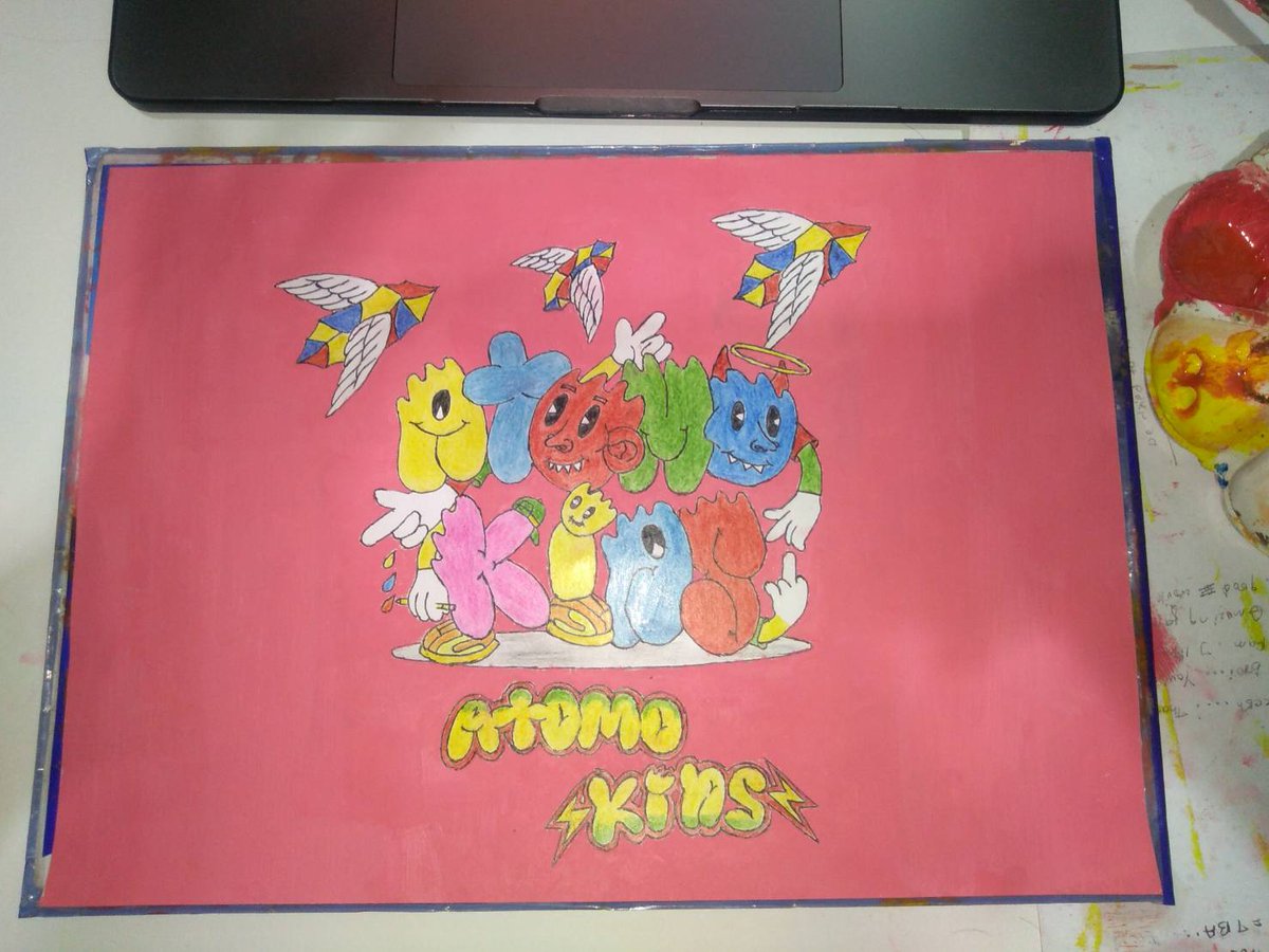 Here are some of mine art of current project that Im working on... Super good art and loved doing it. #Atomokids #Atomoman #FANART  <a href="/Wamboozled/">Wamboozled 🧙‍♂️</a> <a href="/Pedrobaez89/">“Father Atomo”⚡ INTUITION ⚡️</a>