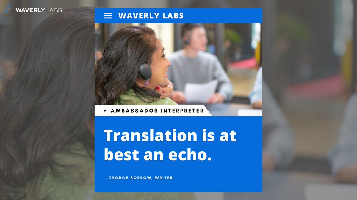 waverlylabsinc's tweet image. #Translation
#TechnologyToday