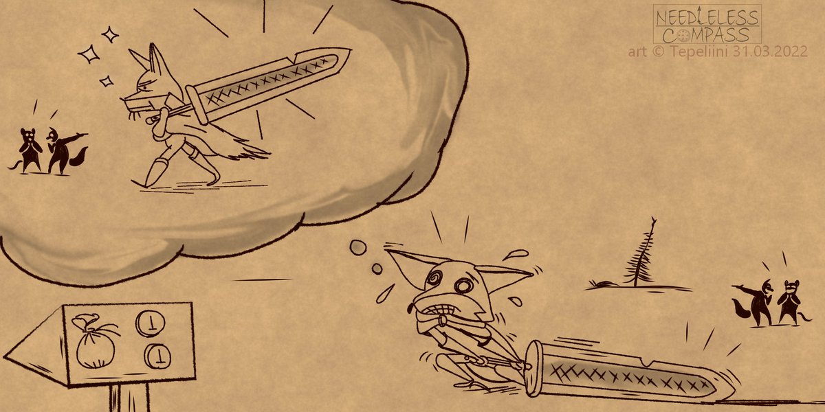 UselessCompass's tweet photo. Exceptation and reality. #needlelesscompass #comics #fox #digitalart #fantasy https://t.co/xGQGlCX3uh