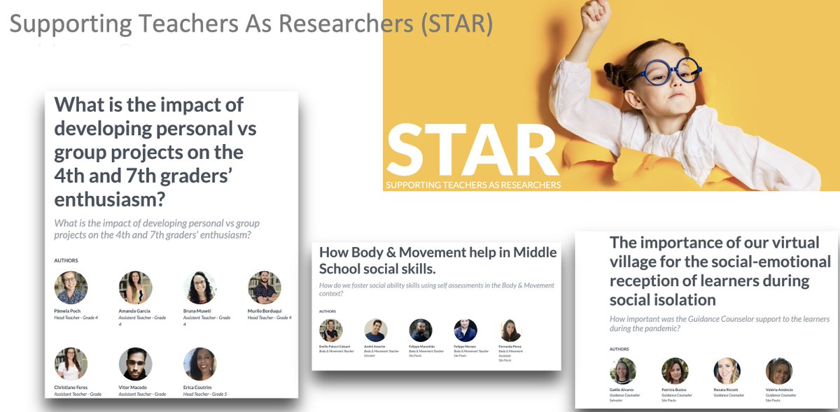 ReflectiveEducationalResearch (@damian_bebell) on Twitter photo RESOURCE ALERT #AppleEDULeaderChat
First developed for <a href="/EscolaConcept/">Concept School</a> schools in Brazil, the STAR program is an ongoing professional learning experience for K12 teachers in developing their own capacity to conduct action research.
reflectiveeducationalresearch.com/star.html RESOURCE ALERT #AppleEDULeaderChat
First developed for <a href="/EscolaConcept/">Concept School</a> schools in Brazil, the STAR program is an ongoing professional learning experience for K12 teachers in developing their own capacity to conduct action research.
reflectiveeducationalresearch.com/star.html