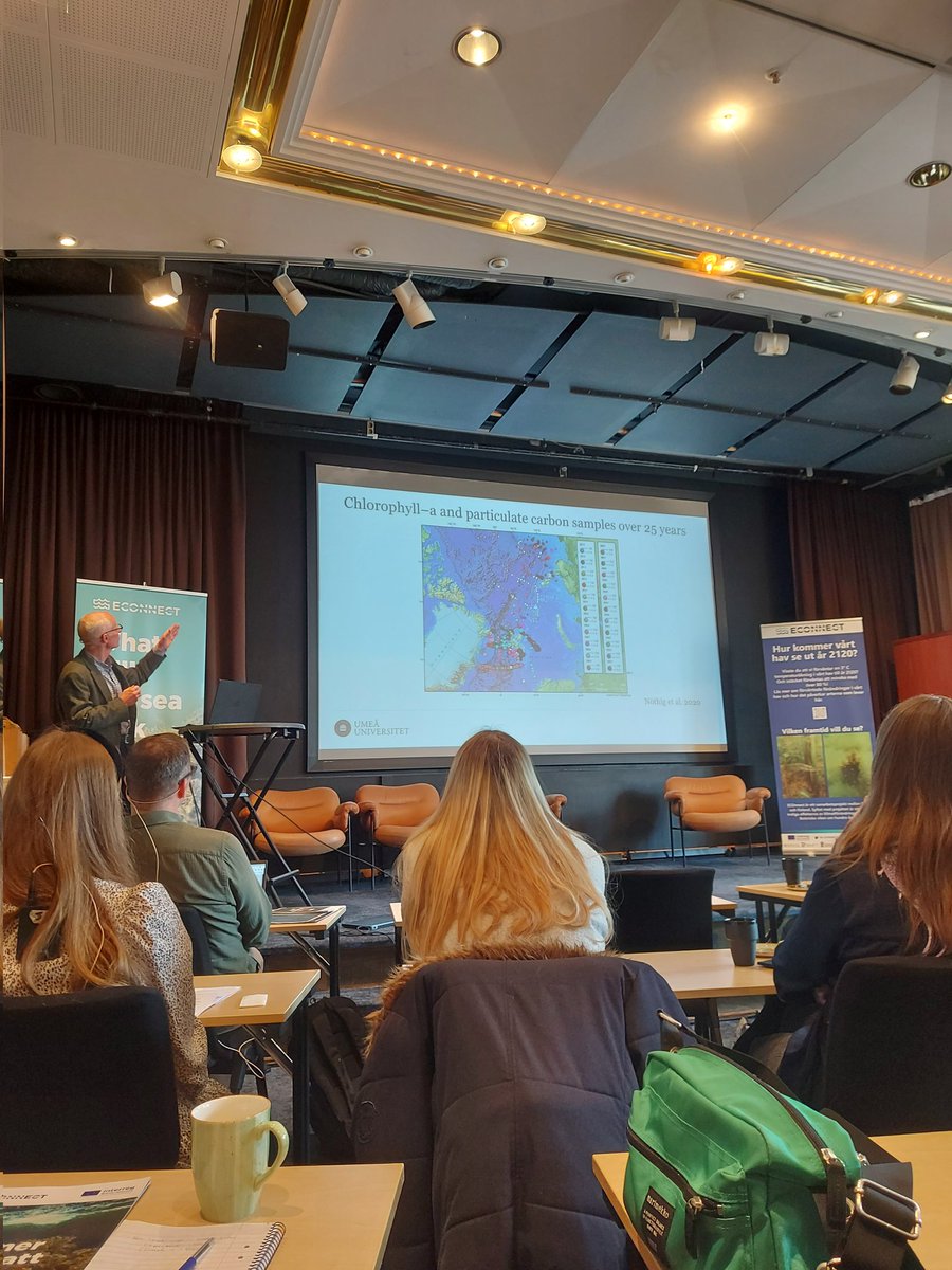 After lunch we continue the seminar with a talk about The Synoptic Arctic Survey 2021 from Johan Wikner from Umeå Marine Research Center.