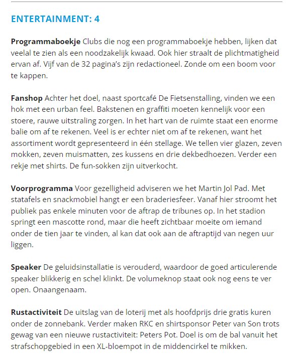 JanusVanGelder's tweet photo. @SuperVakF Nee Sparta thuis, rkc komt er relatief goed vanaf in de beoordelingen. https://t.co/Joxl5tBUql