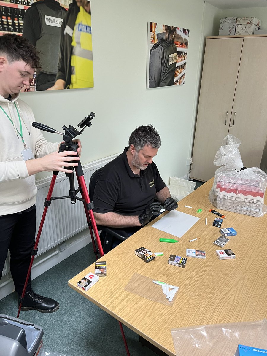 Busy filming today with our brilliant @LincolnshireCC  comms lead for an upcoming campaign with @LincsFireRescue regarding #illegalcigarettes ……….more details to follow!