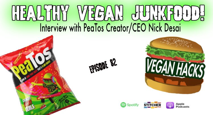The #Healthy #Vegan future #junkfood  new #podcast episode with <a href="/PeatosBrand/">PeaTos</a> #CEO Nick Desai