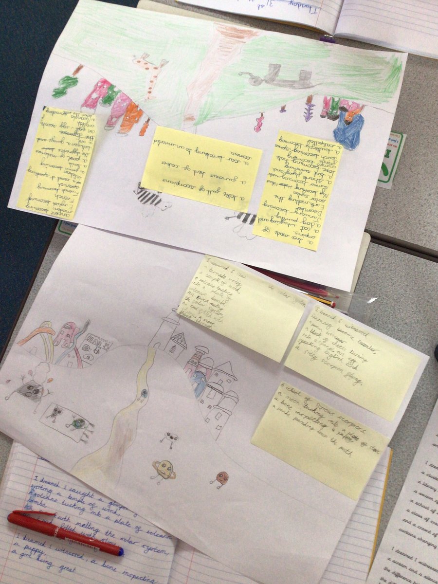 HighamRISE's tweet photo. #Class2 are letting their creative juices fly as they compose their dream poems. Inspired by Pie Corbett and Chagall!
#discoveringtalents #flourish #succeed @PieCorbett @Rise_MAT https://t.co/iunD8bLbMX