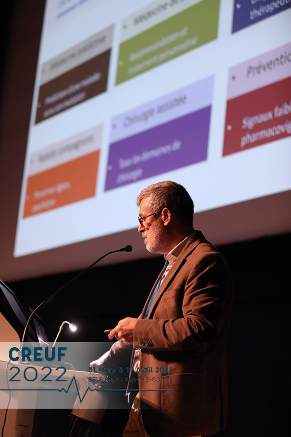Congres_CREUF's tweet photo. "Intelligence artificielle, quelle place en réanimation ?" : c'est la conférence proposée par Cyril GOULENOK pour conclure cette première matinée du congrès #creuf2022 https://t.co/ptoL9bmIK3