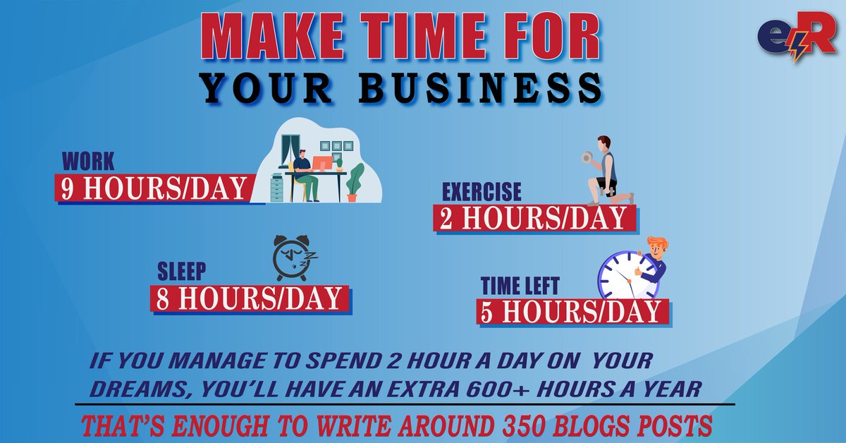 Not getting enough time for your dream business? Try these tips !
#business #startup