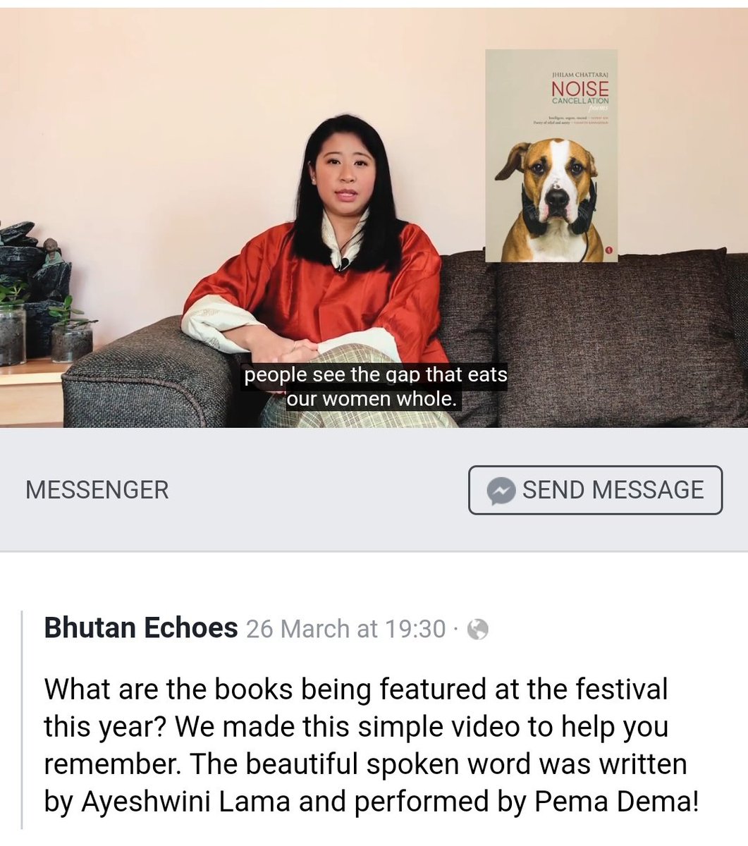 JhilamChattaraj's tweet image. Bhutanese artist, Pema introduces &apos;Noise Cancellation&apos; at Drukyul&apos;s Literature Festival,2022, Bhutan. Thank you, DLF! #bookintroduction. #bookvideo  #bhutanart #bhutanlit