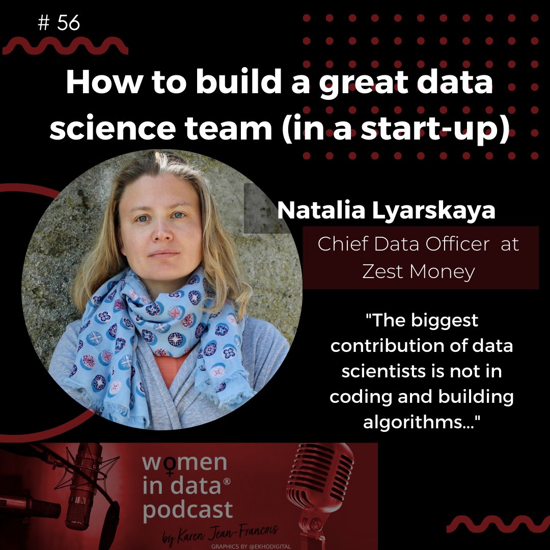 Women_In_Data's tweet photo. This week Karen is joined by @natonboat Chief Data Officer at @ZestMoney to discuss her excitement working with start-ups, building new foundations &amp; data science teams from scratch. 
Listen to the Women in Data podcast on:
Apple, Spotify, Google, Castbox &amp; Audible podcasts! https://t.co/aL30SqGayf