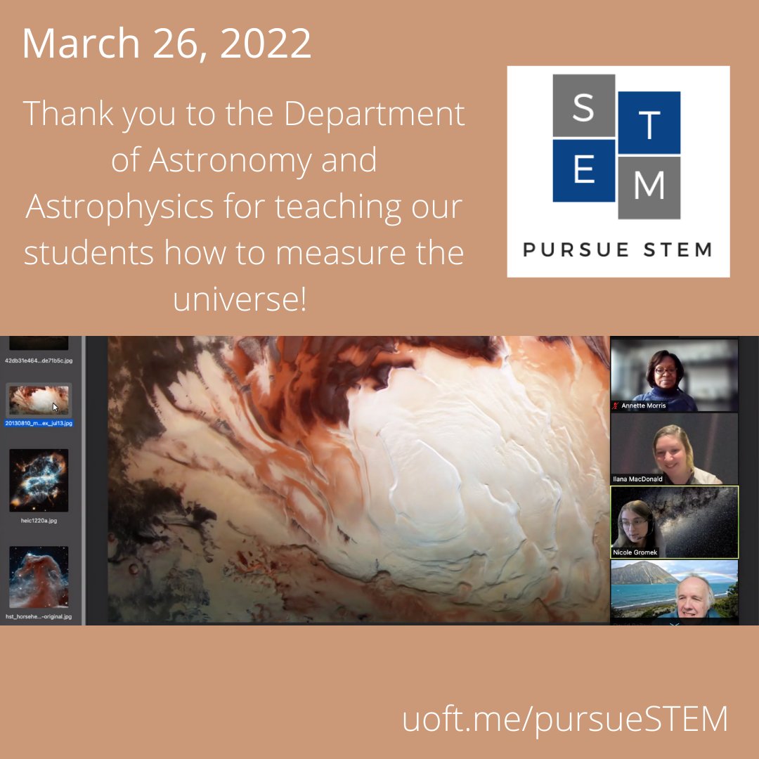U Of T Physics On Twitter Thank You To The Department Of Astronomy 