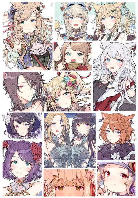 #今月描いた絵を晒そう #FF14イラスト 今月は沢山投稿させて貰いました連投でうるさかったと思いますが、いつもいいねやRT、コメントなどで反応して下さる皆さん、本当にありがとうございます 