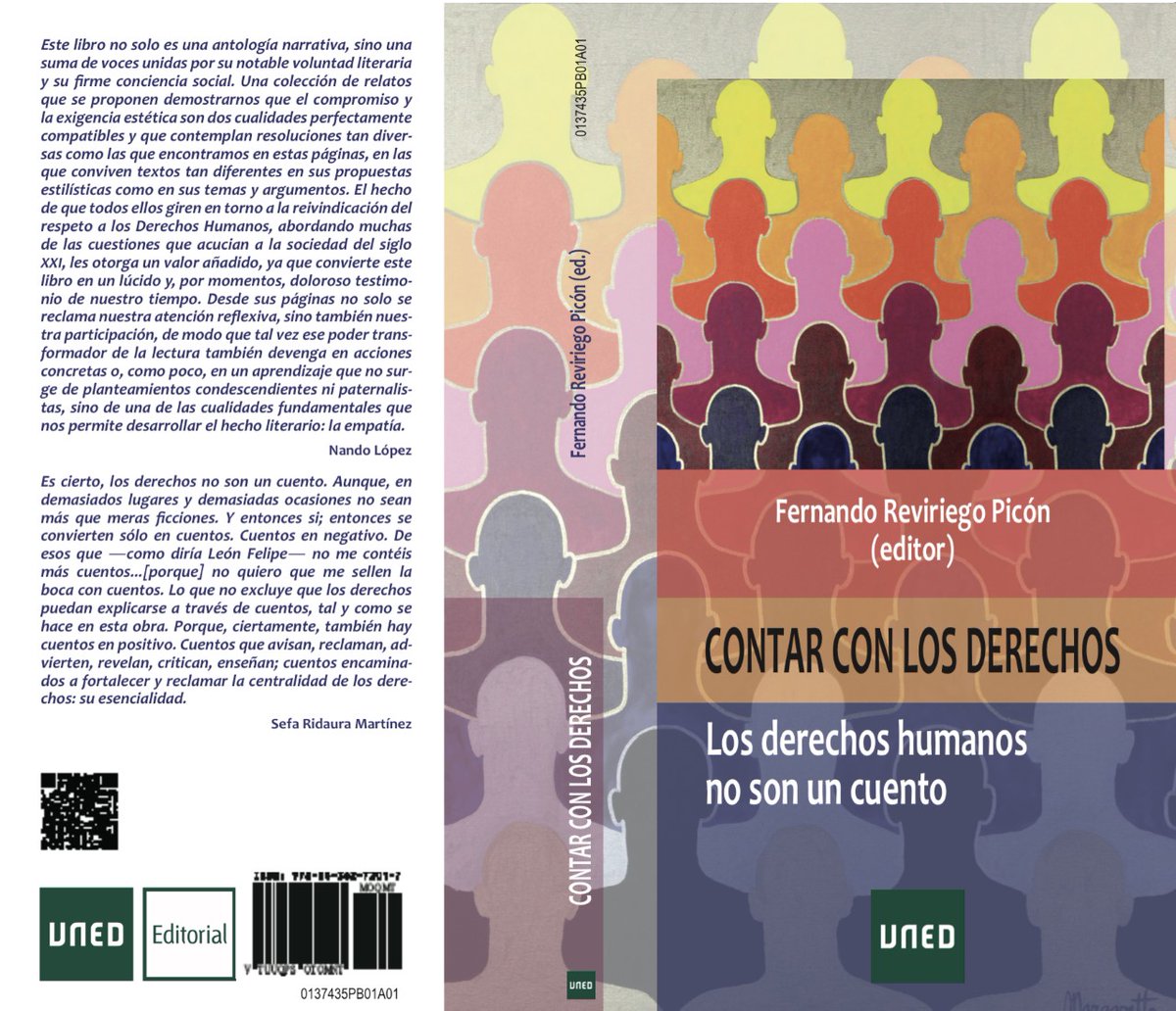 revistaTRCUNED's tweet photo. Contar con los derechos. Los derechos humanos no son un cuento. 
Fernando Reviriego Picón (Ed.)
Con prólogo de @Nando_Lopez_ y @sefaridaura 

A Augusto e Ignacio, ejemplo de universitarios https://t.co/6BNtRvKSHz