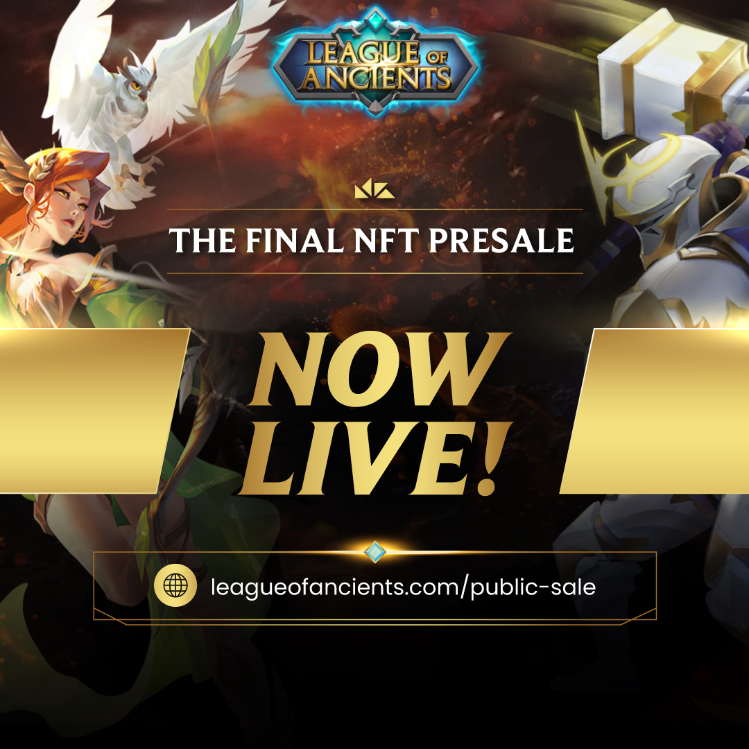 LOAOfficialMOBA's tweet photo. 🚨 The FINAL NFT PRESALE is now LIVE! 🚨

Link: https://t.co/ojRd1FEMdf

#LeagueOfAncients #Metaverse #PlayToEarn #FreeToPlay https://t.co/l4b423bg0Z