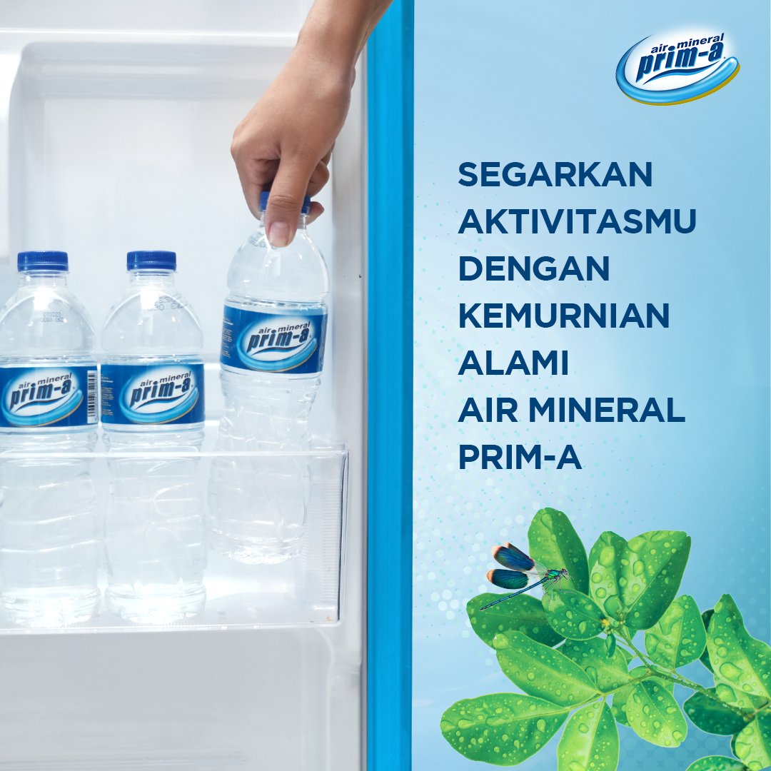 Temukan kesegaran alami dalam sebotol air mineral Prim-A untuk menghidrasi hari-harimu.

Dengan proses penyulingan yang terjaga kualitasnya, Prim-A menghasilkan air mineral yang jernih tidak berasa dan murni tak berbau.

#AirMineralPrimA #SemangatPrimA