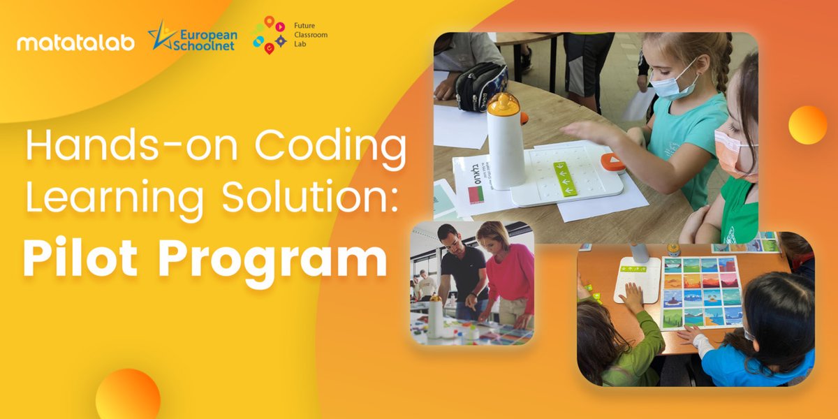 MatataStudioEDU's tweet image. With the engagement of @fcl_euschoolnet, the Matatalab Pilot Program aims to encourage teachers and children to explore their imagination in the world of coding.

Find out more about Matatalab Pilot Program here: bit.ly/3tqTNSI

#MatatalabPilotProgram #TryMatatalab