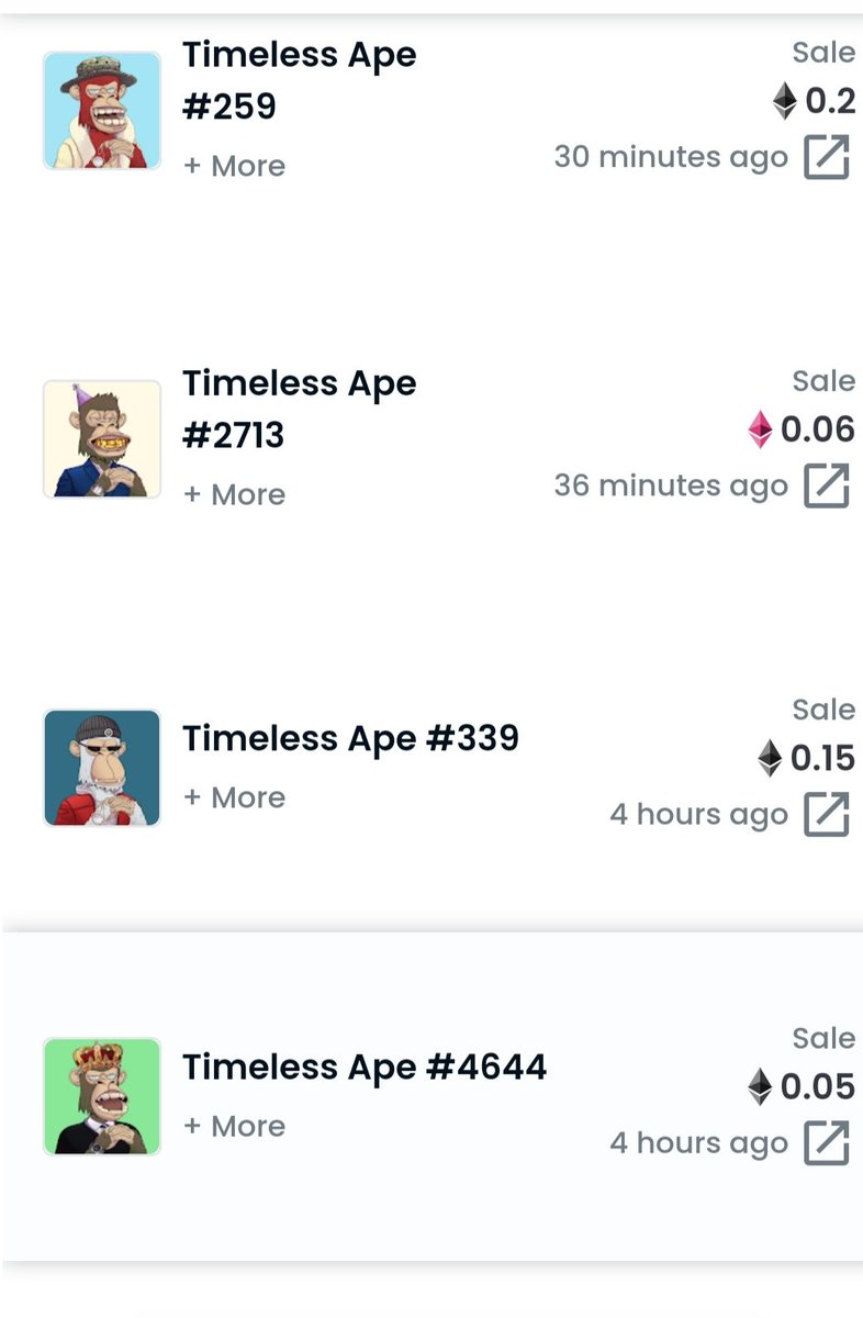 A lot off cheap Timeless Ape Club Nft's to buy.
Come on sweep the floor.
opensea.io/collection/off…

#TimelessApeClub #CheapNft #NFTCommunity #Opensea #OpenSeaNFT