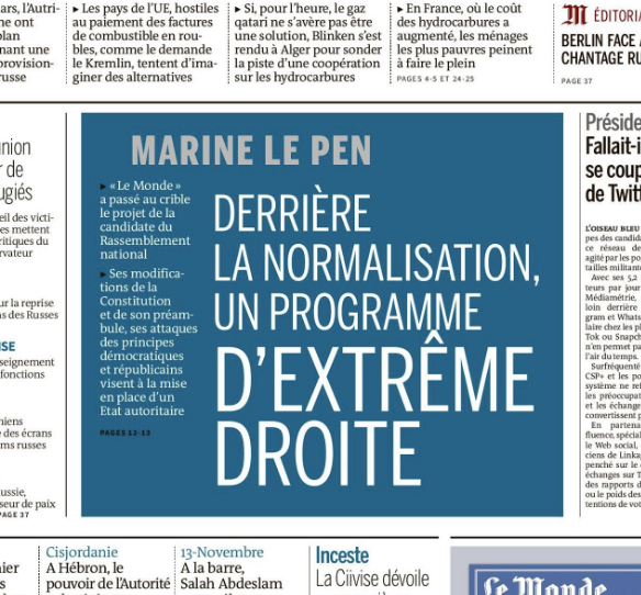 julienbellver's tweet photo. Avertissement à la Une du Monde https://t.co/SsrmS6rOfS