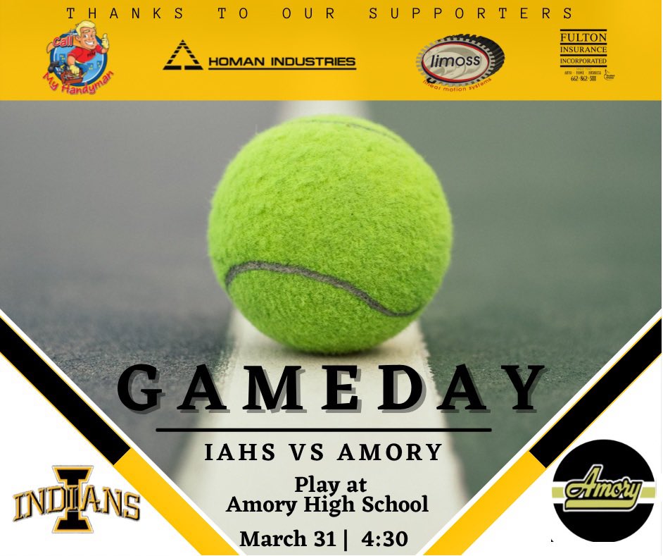 ItawambaAHS's tweet photo. #IAHSTennis travels to Amory today to match up with the Panthers! #racketsready https://t.co/daIbdDnGCH